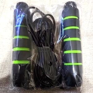 2 NEW Pro Tangle Free Jump Ropes  For Adult Gym Workouts